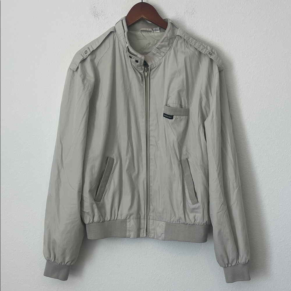 MEMBERS ONLY Khaki Zip Up Jacket Size 46